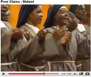 Youtube of Poor Clares Singing in Malawai